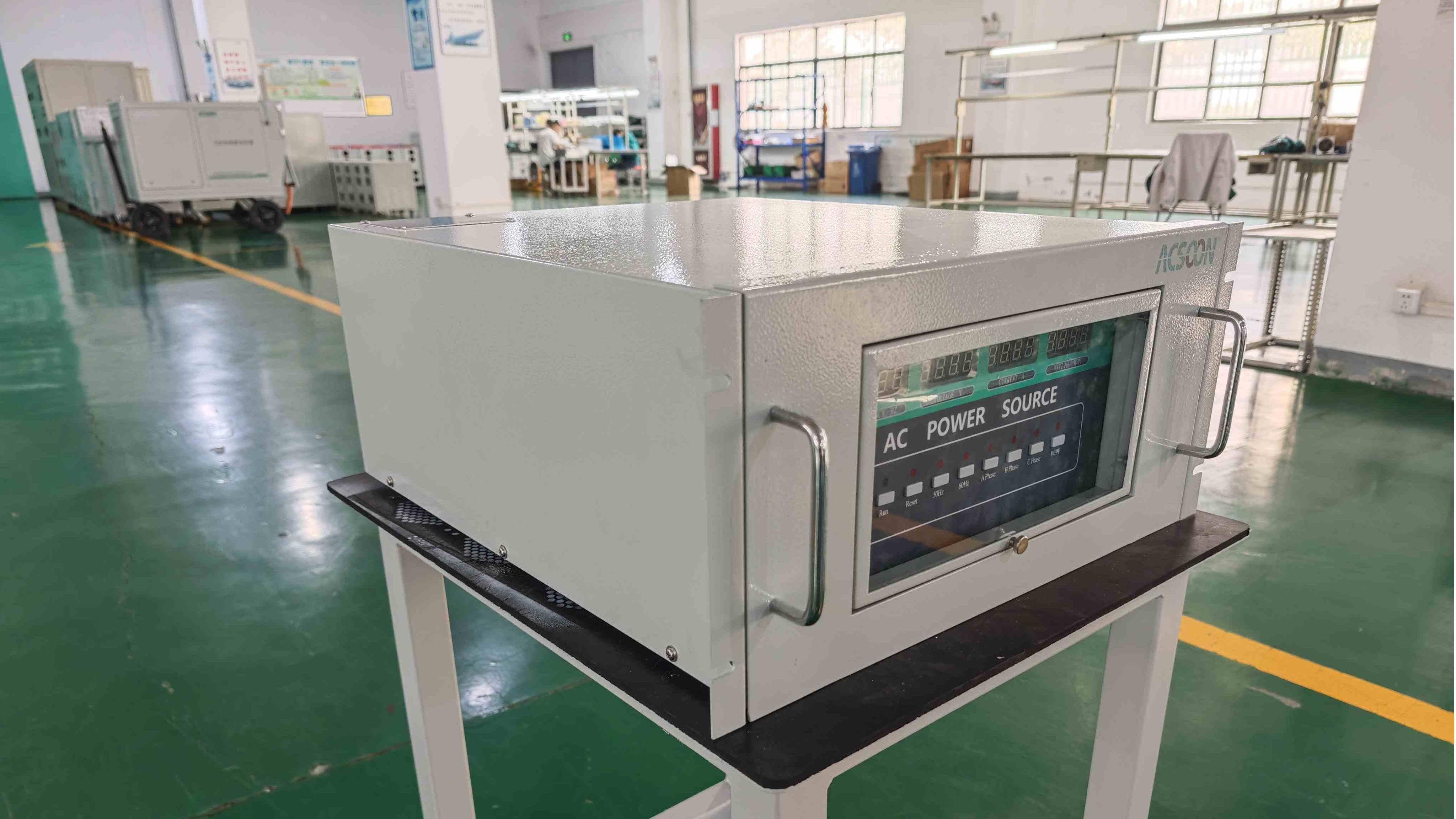 How does a 400 Hz frequency converter support ground power units?